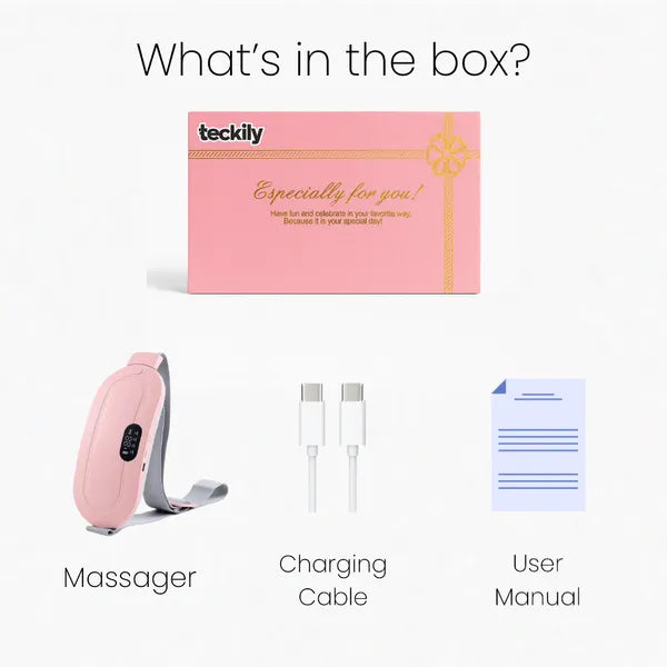 Pickly Period Cramp Relief Heater & Massager – 3 Heat & 3 Massage Modes