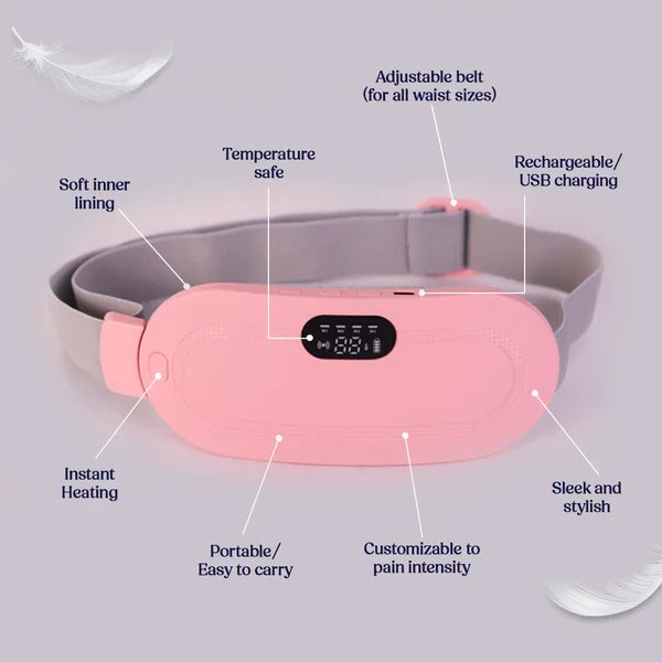 Pickly Period Cramp Relief Heater & Massager – 3 Heat & 3 Massage Modes