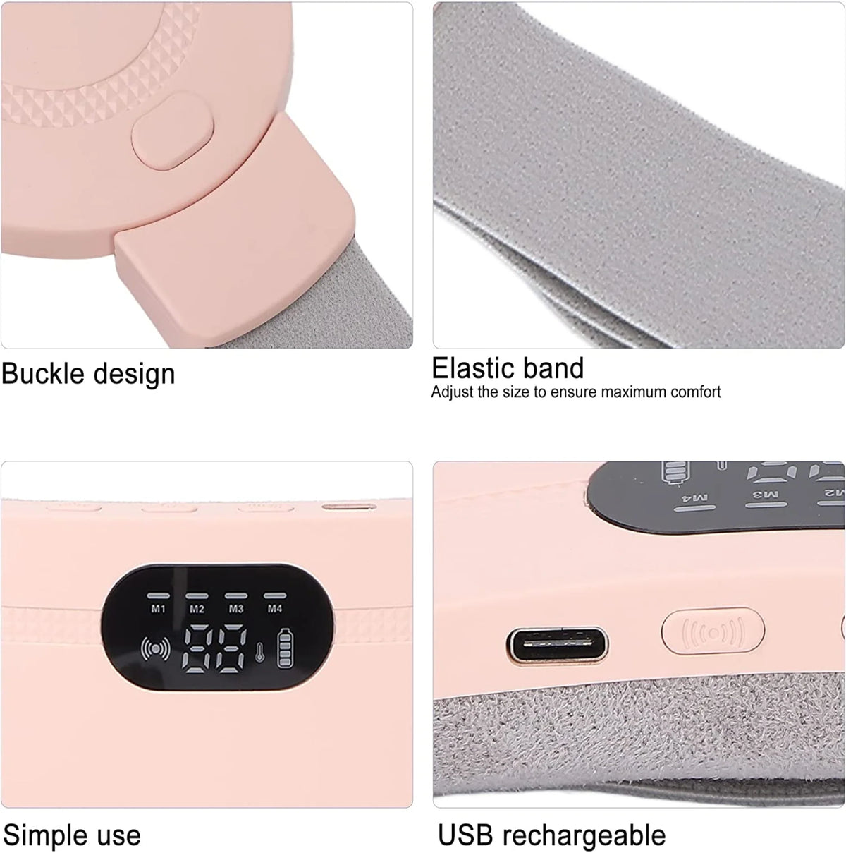 Pickly Period Cramp Relief Heater & Massager – 3 Heat & 3 Massage Modes